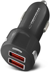 esperanza ezc110k car quick power charger 36w 2x usb a 18w photo