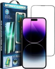 5d full glue tempered glass for iphone 16 plus black applicator photo