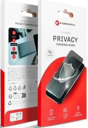forcell privacy glass for iphone 15 pro black photo