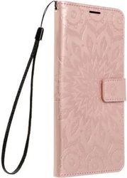 mezzo book case for xiaomi redmi 14c mandala rose gold photo