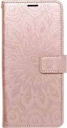mezzo book case for xiaomi redmi note 14 5g dreamcatcher rose gold photo