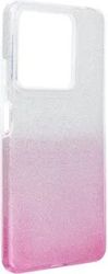 shining case for xiaomi redmi note 13 5g transparent pink photo