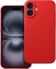 silicone mag cover case compatible with magsafe for iphone 16 plus red photo