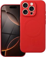 silicone mag cover case compatible with magsafe for iphone 16 pro red photo
