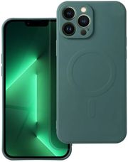 silicone mag cover case compatible with magsafe for samsung a56 dark green photo