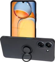 silicone ring case for xiaomi redmi 13c poco c65 black photo