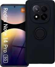 silicone ring case for xiaomi redmi note 14 pro 5g black photo