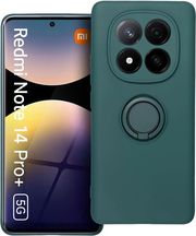 silicone ring case for xiaomi redmi note 14 pro plus 5g green photo