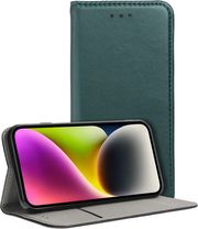 smart magneto book case for xiaomi redmi note 14 5g dark green photo