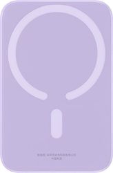 baseus magnetic mini wireless powerbank magsafe 6000mah 20w purple