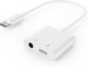 cablexpert usb type c plug to stereo 35mm audio adapter with extra socket white a cm 35fp 01 photo cablexpert usb type c plug to stereo 35mm audio adapter with extra socket white a cm 35fp 01 photo