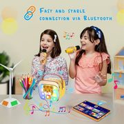 lamtech bt54 rgb kid karaoke speaker yellow with mic tigronie lam980237 photo lamtech bt54 rgb kid karaoke speaker yellow with mic tigronie lam980237 photo