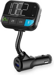 nedis catr1024bk car fm bluetooth transmitter pd20w qc30 black photo