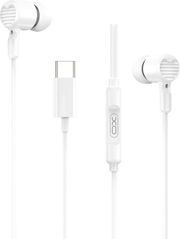 xo ep81 ensyrmata in ear metallika akoystika me mikrofono kai bysma usb c se leyko xroma photo