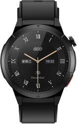 qcy active gx watch s12 black 143 amoled hd 466x466 metal crown buttons call hd bt watch ip68 photo