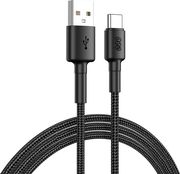 qcy dc05 usb a to type c braided wire cable fast charging data 60w tpe high densidy 12m photo