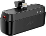 xo power bank mini pr244 20w 5000 mah with lightning connector black photo