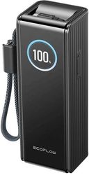 ecoflow rapid power bank black 25000mah 170w 100w built in and retractable cables photo