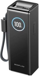 ecoflow rapid power bank silver 25000mah 170w 100w built in and retractable cables photo