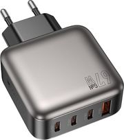 lamtech four ports gan charger pd67w grey lam980428