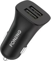 car fast charger foneng c07 with dual output 2xusb a 24a 12w black photo car fast charger foneng c07 with dual output 2xusb a 24a 12w black photo