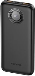 power bank foneng px101 pd 225w 10000mah with 2 usb a 1 usb c ports black photo
