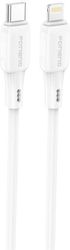 usb 20 cable foneng x120 silicone usb c to lightning pd 27w 1m white photo
