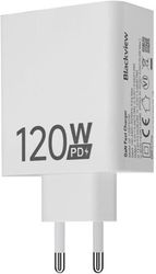 blackview type c gan power adapter 120w white bv pa 120w photo