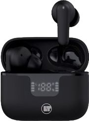 lamtech bt v60 earbuds anc 4mic enc with led charging case black lam980923 photo