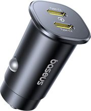 baseus car charger gotrip 30w 3a 2 x type c black photo baseus car charger gotrip 30w 3a 2 x type c black photo