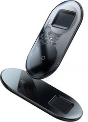 baseus wireless charger simple 2in1 15w 167a transparent photo baseus wireless charger simple 2in1 15w 167a transparent photo