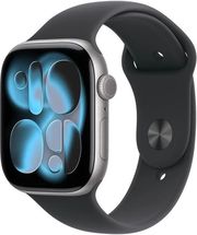 apple watch series 11 space grey aluminium 46mm black sport band m l mev44zr a photo