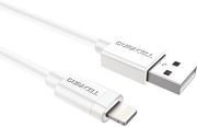 usb 20 cable duracell usb a to mfi lightning 12w 1m white photo