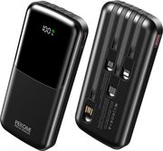power bank 10000mah pd 225w wk wp 65 2 ports with cable usb c lightning micro usb black photo power bank 10000mah pd 225w wk wp 65 2 ports with cable usb c lightning micro usb black photo