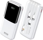 power bank 10000mah pd 225w wk wp 65 2 ports with cable usb c lightning micro usb white photo power bank 10000mah pd 225w wk wp 65 2 ports with cable usb c lightning micro usb white photo