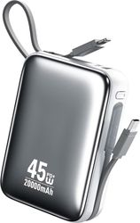 power bank 20000mah pd 45w wk wp 50 2 ports with cable usb c lightning white photo power bank 20000mah pd 45w wk wp 50 2 ports with cable usb c lightning white photo