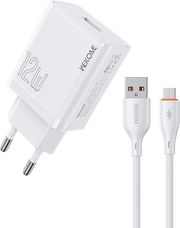 charger wk wp u76 with micro usb cable white photo