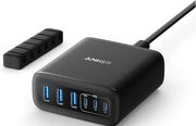 desktop charger anker 112w 3a 3x usb a 3x type c black a2154g11