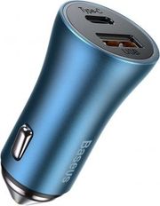baseus car charger golden contactor pro 40w 3a 1x usb a 1x type c dark blue ccjd 03 photo