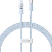 baseus gem type c to lightning cable 20w 24a 2m blue photo