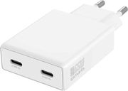 4smarts wall travel charger pd plug slim dual 65w gan 2x type c white photo