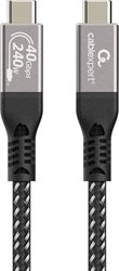cablexpert premium usb 4 type c charging data cable 40 gbps 240w 05m ccbp usb4 cmcm240 05m photo