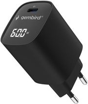 gembird type c fast charger 60w with lcd black ta uc 1c pd60lcd 01 bk photo