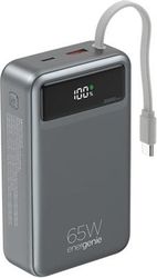 energenie 65w fast charging power bank with integrated cables 20000 mah black pb20 pd65 lcd 01 photo