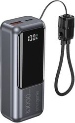 energenie 20w compact fast charging powerbank with lcd display 10000 mah space grey pb10 pd20 lcd 0 photo