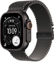 apple watch ultra 3 black titanium 49mm black titanium milanese loop small mf1n4qf a photo