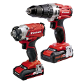set 18v einhell kroystiko drapanokatsabido te cd 18 2 li palmiko te ci 18 li 2x 2ah 4257214 extra photo 1