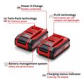 set 2 mpatarion einhell li ion 18v 2x 4ah power x change plus twin pack 4511629 extra photo 2 set 2 mpatarion einhell li ion 18v 2x 4ah power x change plus twin pack 4511629 extra photo 2