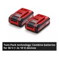 einhell set mpataries 2x18v 3ah pxc plus 4511631 extra photo 5