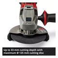 goniakos troxos mpatarias einhell te ag 18 125 2 li kit 4ah battery 4431190 extra photo 5